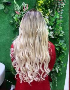 Cabelo Humano Loiro 55 Cm Esta No Ponto Americano