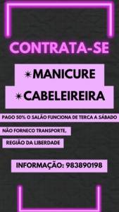 Contrata-se Manicure