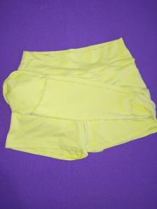 Short Saia Amarelo Bsico - Roupa Academia