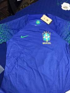 Camisa Seleo Brasileira Verso Jogador Azul 22/23 Copa Do Mundo