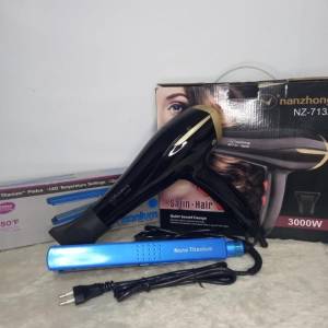 Kit Salo Secador De Cabelos E Chapinha Titanium-( Fao Entregas Grtiss!!)