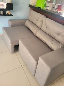 Lindo Sofa Retrtil  3 Lugar Novo Lacrado