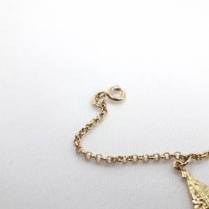 Pulseira F + Pingente Nossa Senhora Aparecida Folheada A Ouro 18k Hipoalergnica