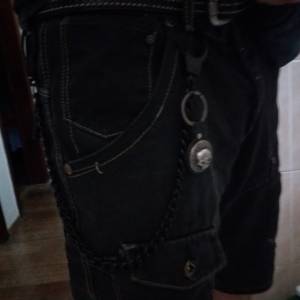 Corrente Black C/ Skull Harley Davidson