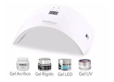 Cabine Secagem Unha De Gel Acrigel Sunuv Led 9x Plus Premium