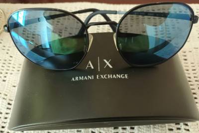 Vendo culos Armani Excharnge Lente Azul Tam 56/10