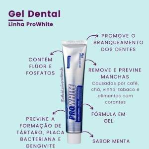 Gel Dental Clareador Pro White 90g