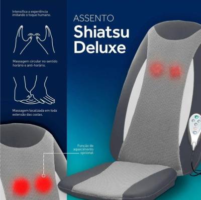 Assento Massageador Shiatsu Delux Polishop