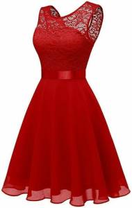 Vestido Vermelho Crepe Musson  R$29,00