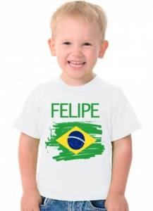 Camisa Do Brasil Personalizada/ Qualquer Tema