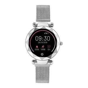 Relgio Smartwatch Paris Prata  Prova Dagua, Monitor Cardaco, Bluetooth Android/ios