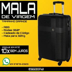 Mala De Viagem Grande 32kg Milo Promoo