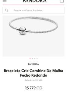 Pulseira Pandora + Dois Berloques Separadores