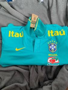 Camisa Brasil  Treino Azul Beb (m)