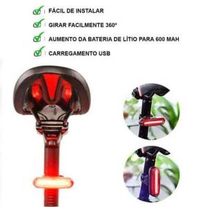 Luz Traseira Usb Bike