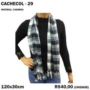 Cachecol De Casimira De Inverno - Modelo 29