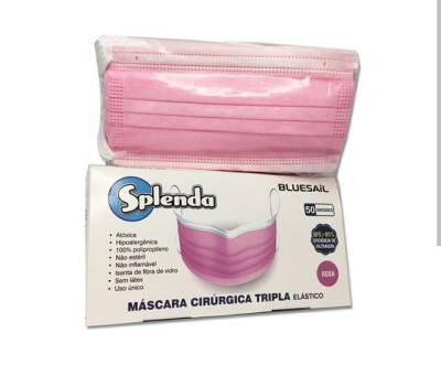 Mascara Descartvel Tnt, Tripla Camada, Com Clip Nasal