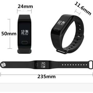 Relgio Inteligente Smartband F1 Com Presso Arterial Pedmetro E Calorias