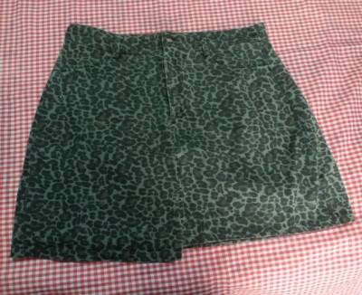 Saia Jeans Animal Print 42