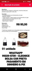 Bolsa Cor Preto