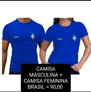 Camisa Masculina + Feminina = 90,00