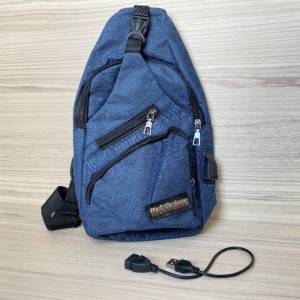 Bolsa De Ombro Estilo Casual Tipo Crossbody Com Porta Usb