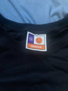 Camiseta Orange Preta