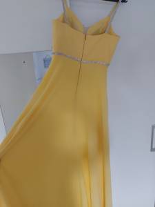 Vestido De Festa Longo Amarelo Com Brilho