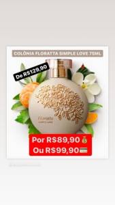 Colnia O Boticrio Floratta Simple Love 75ml