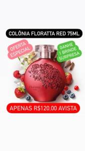 Colnia Floratta Red 75ml - O Boticrio Original