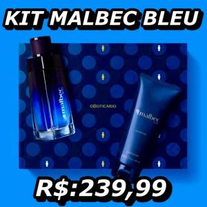 Kit Malbec Bleu O Boticrio R$:239,99