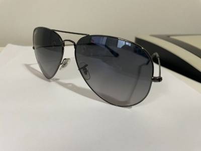 culos Ray Ban Aviator (tam.: Large) Lente Cinza Degrad Polarizada