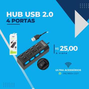 Hub 4 Portas Usb 2.0