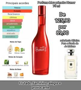 Perfume Meu Primeiro Humor 75 Ml Por Apenas 89,90