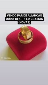 Vendo Par Aliancas Ouro 18 K