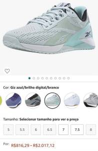 Tnis Reebok Nano X1 Tamanho 36