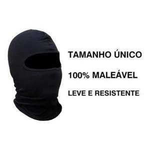 1 Touca Capuz Ninja Balaclava Proteo Preta Moto Motoboy Paintball Ttico Militar