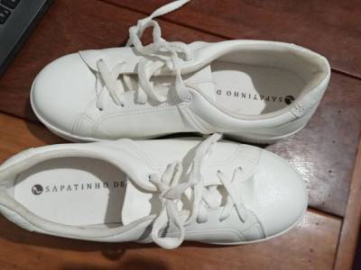 Vendo Sapato Branco Feminino Da Sapatinho De Luxo N35