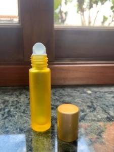 Vidro Rollon Fosco Amarelo 10 Ml - 10 Unidades