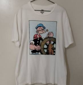 Camiseta Zara Popeye Branca