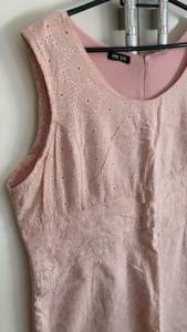 Vestido Social Laise Rosa Claro Ros / Tamanho: G-gg