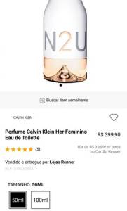 Perfume Feminino Calvin Klein In2u 150ml