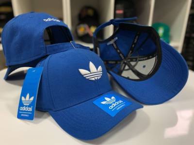 Bon Adidas Azul Logo Branco