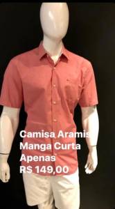 Camisa Aramis Manga Curta Original