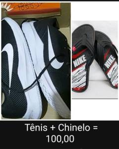 Tnis + Chinelo = 100,00  br