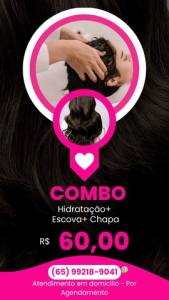 Combo Cabelo+sobrancelhas+buo