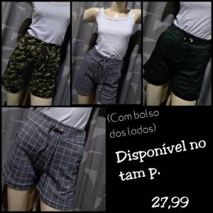 Shorts Feminino P,m,g.