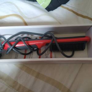 Prancha/ Escova De Cabelo Com Pente Hair Straightener