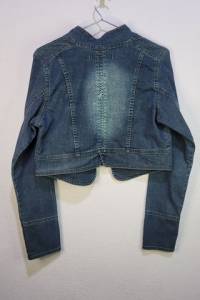 Jaqueta Jeans Cropped Feminina Tam M / 40