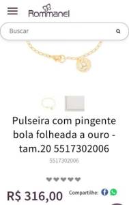 Pulseira Com Pingente.